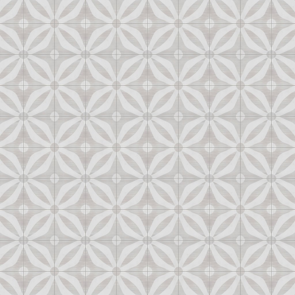 Marble Systems Dogwood Dance Matte Glazed Terracotta Tile 6x6 - Dogwood Dance