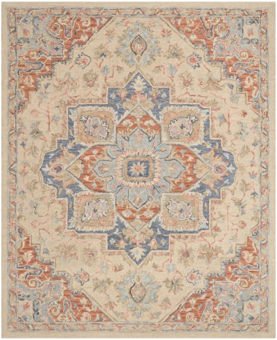 Nourison Home Nourison Maison MSO06 8'6" x 11'6" Ivory Rust Vintage Indoor Rug - 5'9" x 8'9"