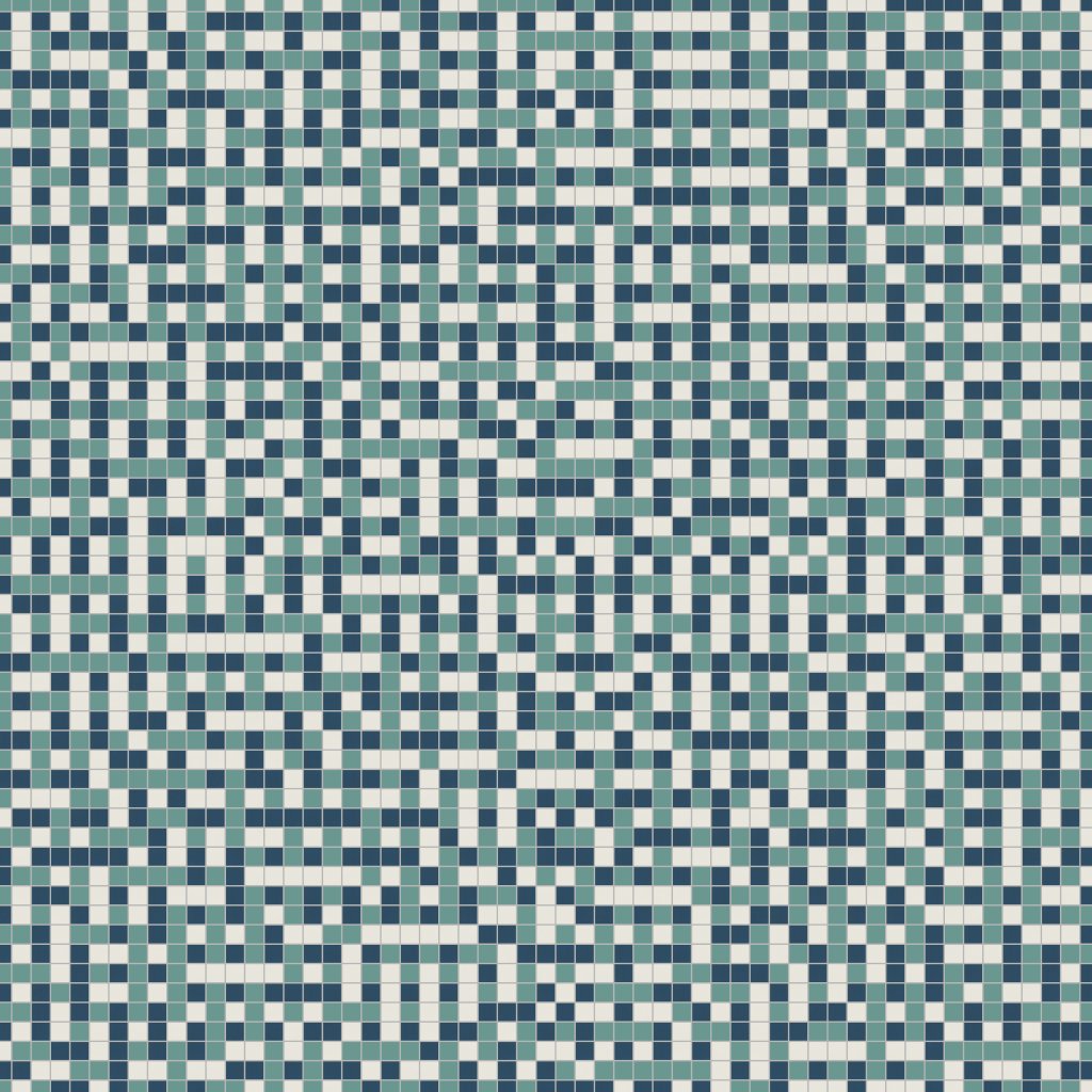 American Olean Unglazed Mosaics - Optimistic Blend, Blend, 1X1, Matte (0A82) - Optimistic Blend