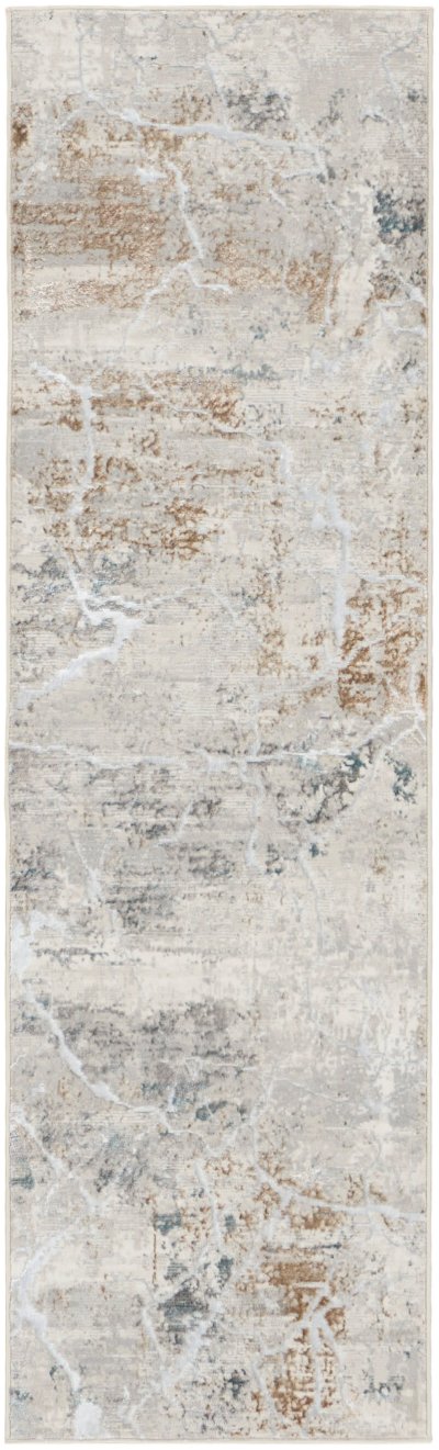 Nourison Home Nourison Glam GLM23 9' x 12' Grey Multicolor Modern Indoor Rug - 2'3" x 7'6"