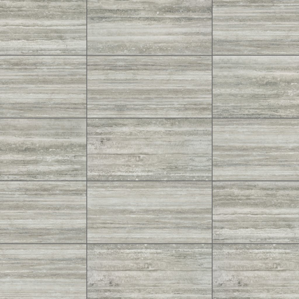 Qualis Ceramica Luxury Treiste Travertini 12X24 Polished - Cream