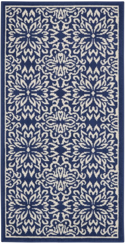 Nourison Home Nourison Jubilant JUB06 7'10" x 9'10" Navy Ivory Farmhouse Indoor Rug - 2' x 4'