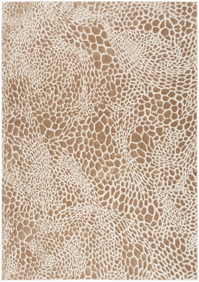 Nourison Home Nourison Desire DSR08 3'11" x 5'11" Camel Silver Modern Indoor Rug - 5'3" x 7'3"