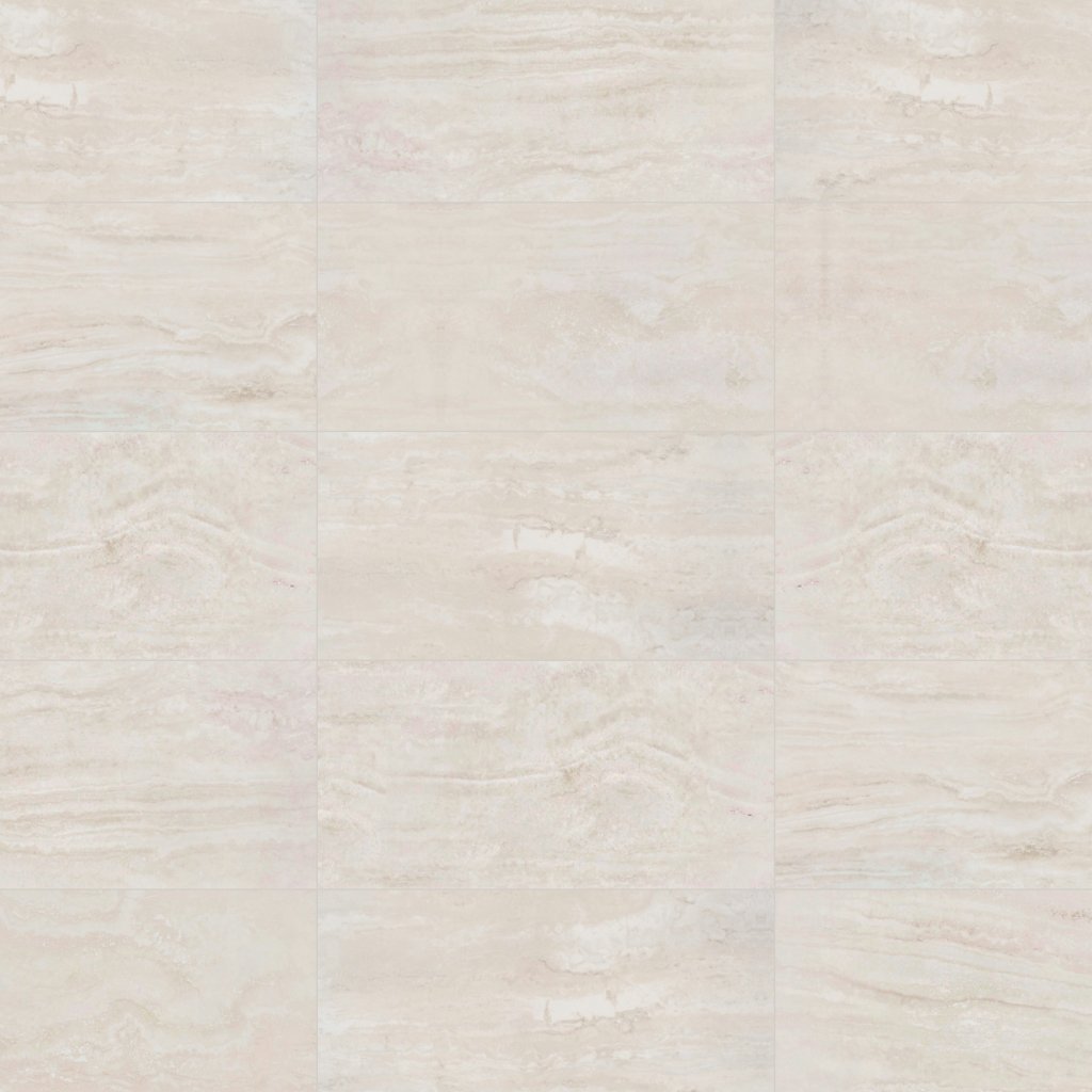 Qualis Ceramica Nevada Polished 12X24” Bianco Navona - Ivory