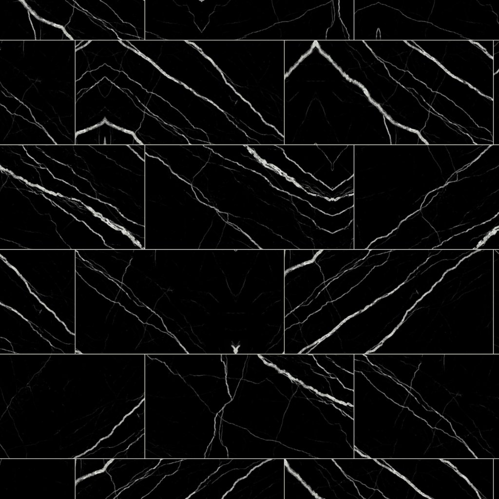 Qualis Ceramica Treasure 12x24F Midnight Nero Matt - Black