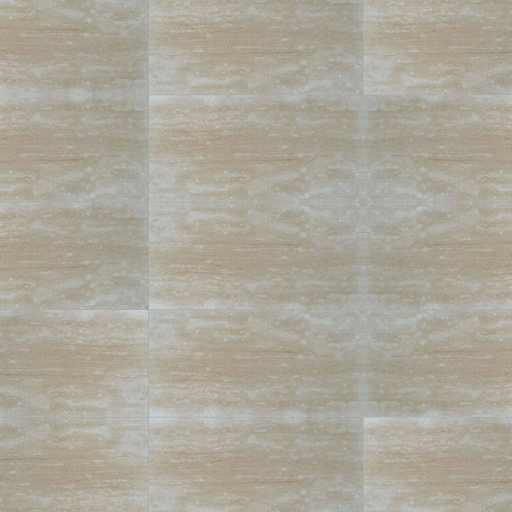 Marble Systems Ivory Vein Cut Honed Travertine Tile 12x24 - Ivory Vein Cut