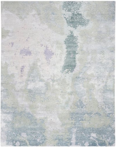Nourison Home Nourison Silk Shadows SHA22 8'6" x 11'6" Blue Green Modern Indoor Rug - 3'9" x 5'9"