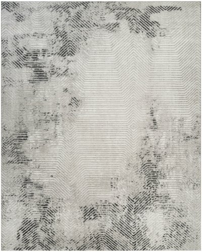 Nourison Home Nourison Dekor DEK04 7'10" x 9'10" Grey Charcoal Modern Indoor Rug - 7'10" x 9'10"