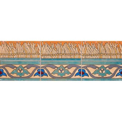 Marble Systems 133 A Glazed Ceramic Border Tiles 3x6 - 133 A - 3" x 6" x 3/8"