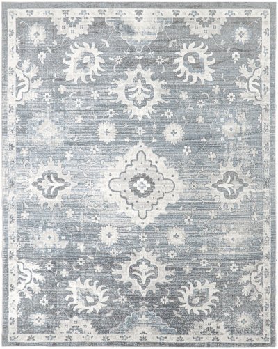 Nourison Home Nourison Astra Machine Washable ASW19 3'3" x 5' Denim Vintage Indoor Rug - 7'10" x 10'
