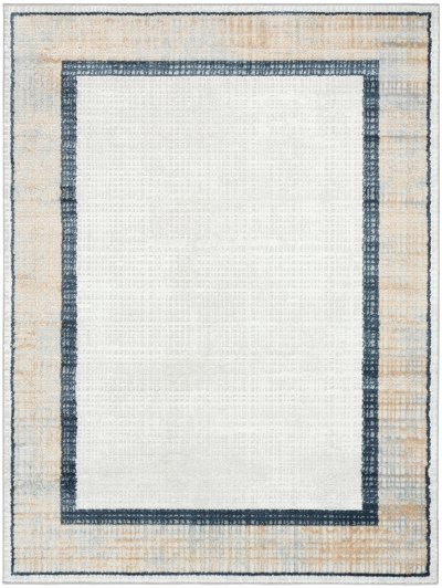 Nourison Home Nourison Dekor DEK06 5'3" x 7' Grey Navy Modern Indoor Rug - 4' x 6'