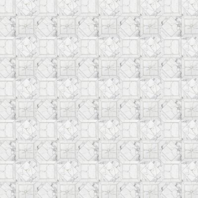 Marble Systems White Carrara Honed Palazzo Marble Mosaic 12x12 - White Carrara - 12" x 12" x 3/8"