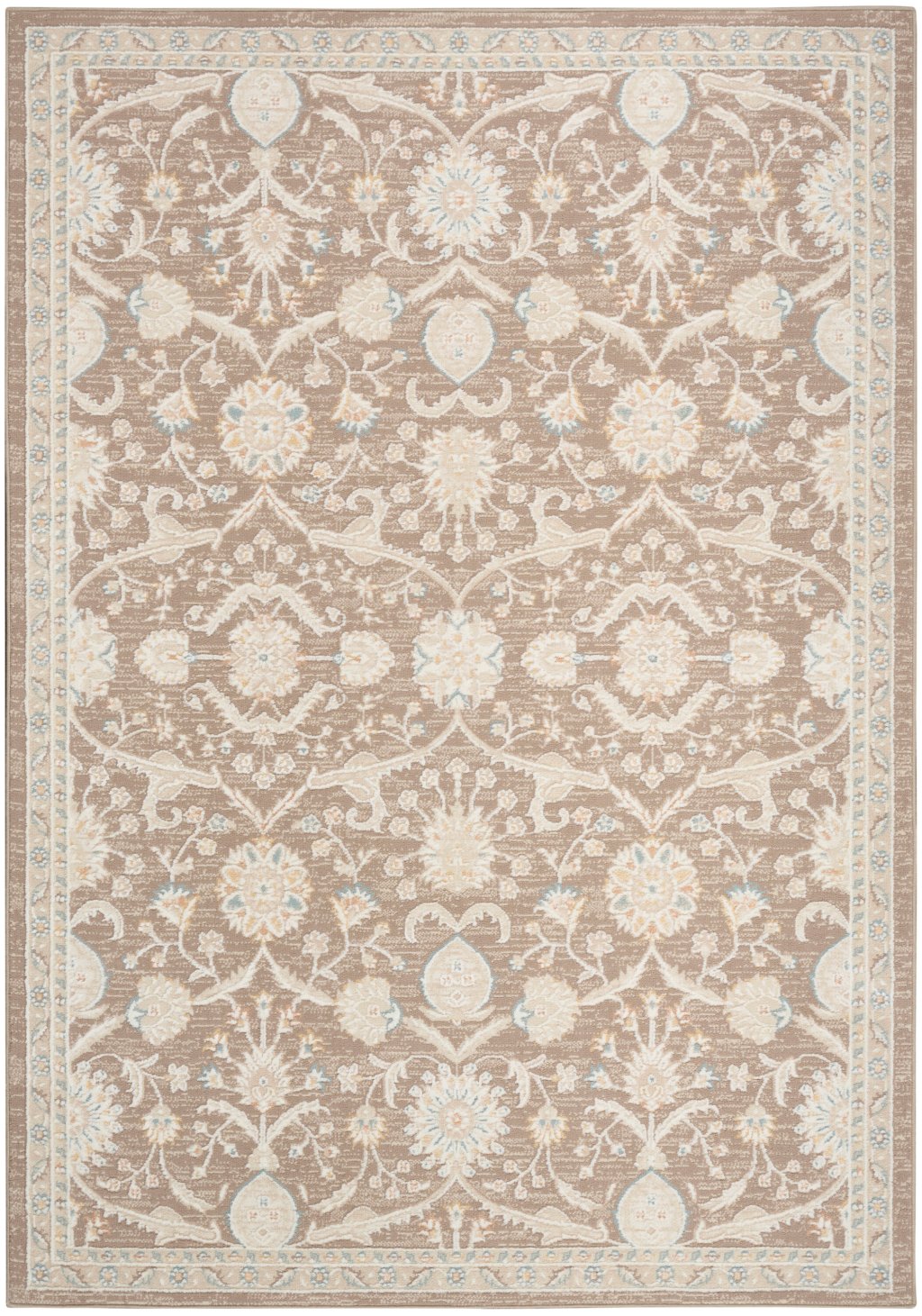 Nourison Home Nourison Isla ISL01 7'10" x 9'10" Mocha Vintage Indoor Rug