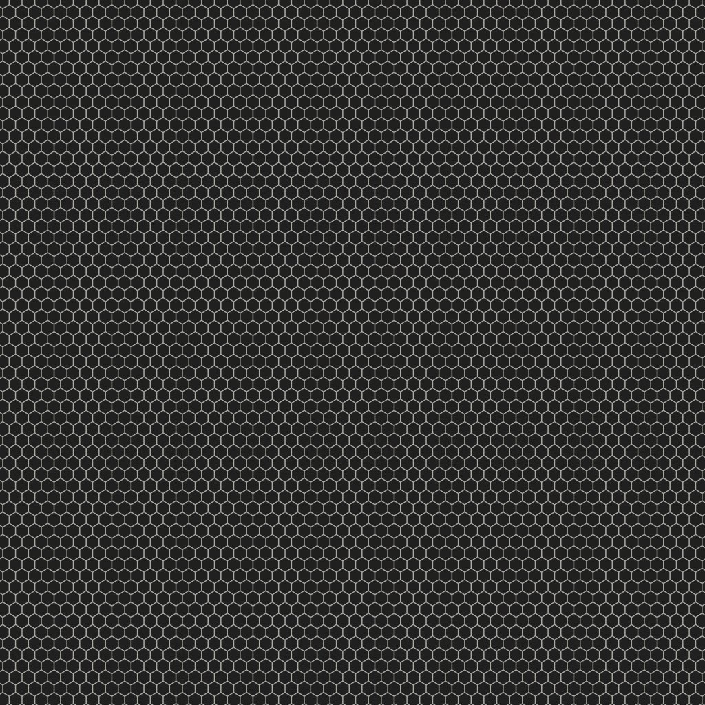 Marble Systems Black Matte Hexagon Ceramic Mosaic 12x12 - Black