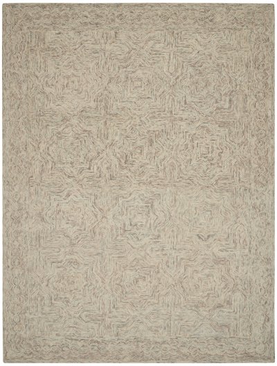 Nourison Home Nourison Interlock ITL03 3'9" x 5'9" Blue Ivory Bohemian Indoor Rug - 8' x 10'6"