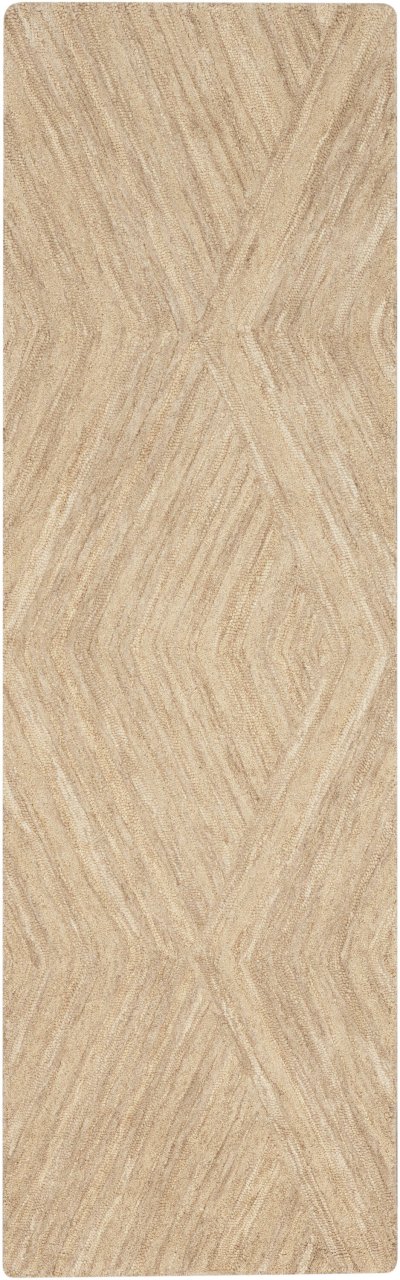 Nourison Home Nourison Graceful GRU03 3'9" x 5'9" Taupe Modern Indoor Rug - 2'3" x 7'6"