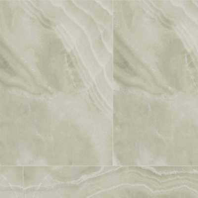 Qualis Ceramica Lustra 48x110 Onyx Sage Polished - 48" x 110"
