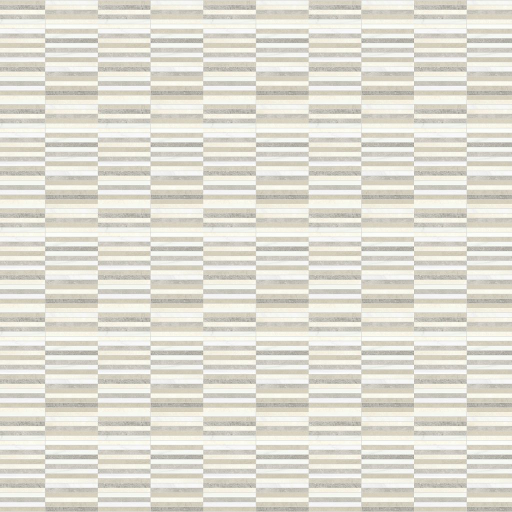 Qualis Ceramica Utopio .5x6 Stacked Dune Mosaic