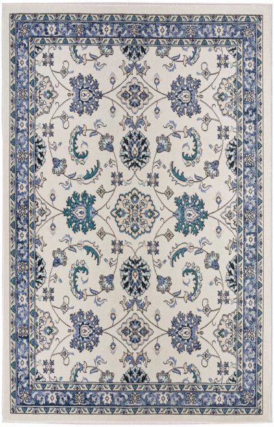 Nourison Home Nourison Sandy SDY05 6' x 9' Ivory Blue Vintage Rug - 4' x 6'