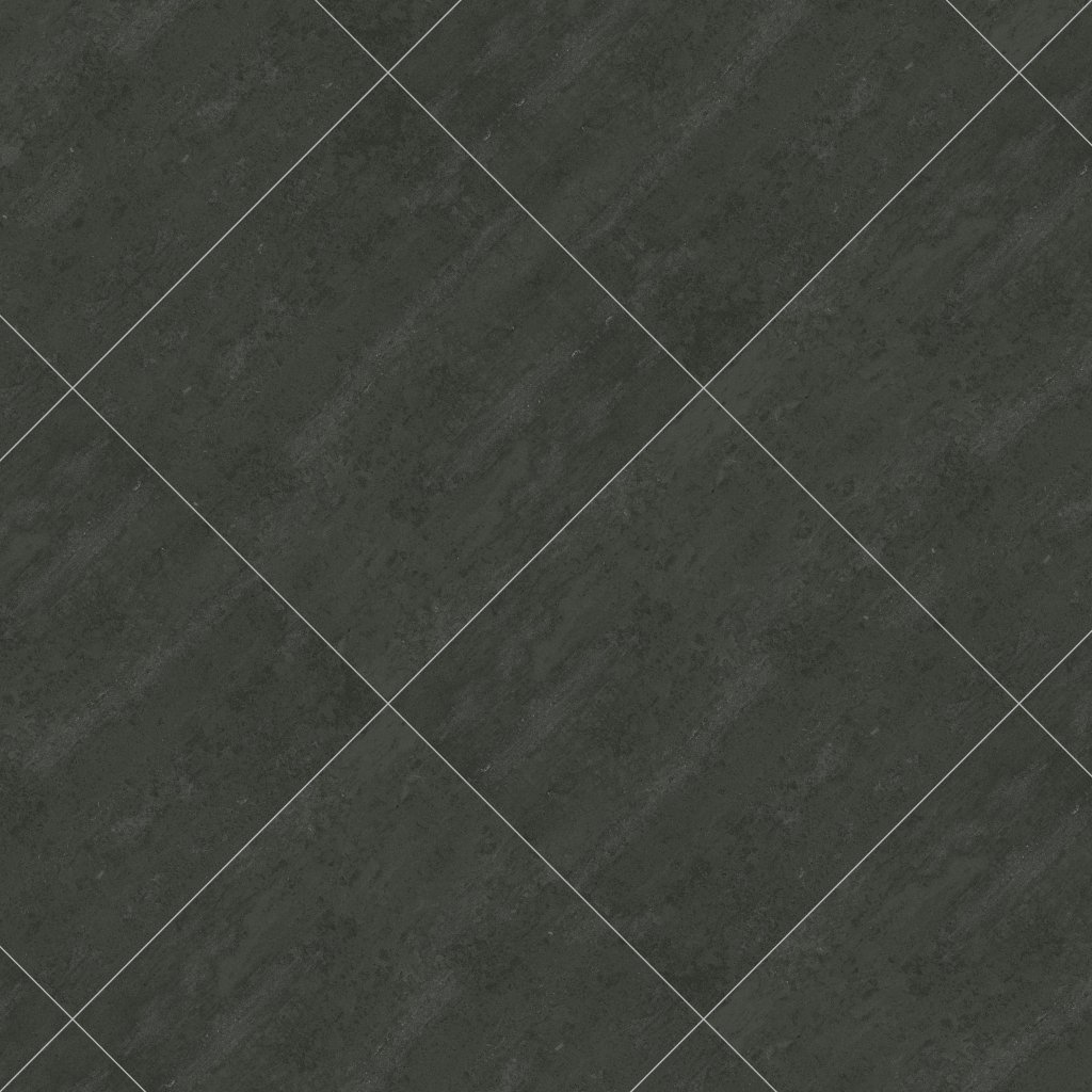 American Olean Theoretical Evolved - Abstract Black, Square, 24X24, Stepwise, Matte (TE99) - Abstract Black