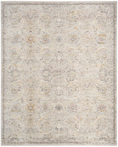 Nourison Home Nourison Antique Fusion ANF03 2'2" x 10' Light Grey Vintage Indoor Rug - 5'3" x 7'10"