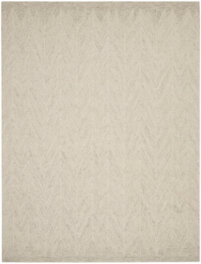 Nourison Home Nourison Linked LNK04 8' x 10'6" Ivory Grey Modern Indoor Rug - 8' x 10'6"