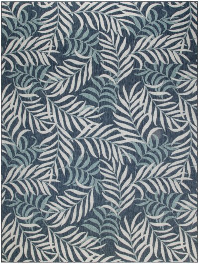 Nourison Home Nourison Garden Oasis GOA01 6' x 9' Navy Tropical Rug - 9' x 12'