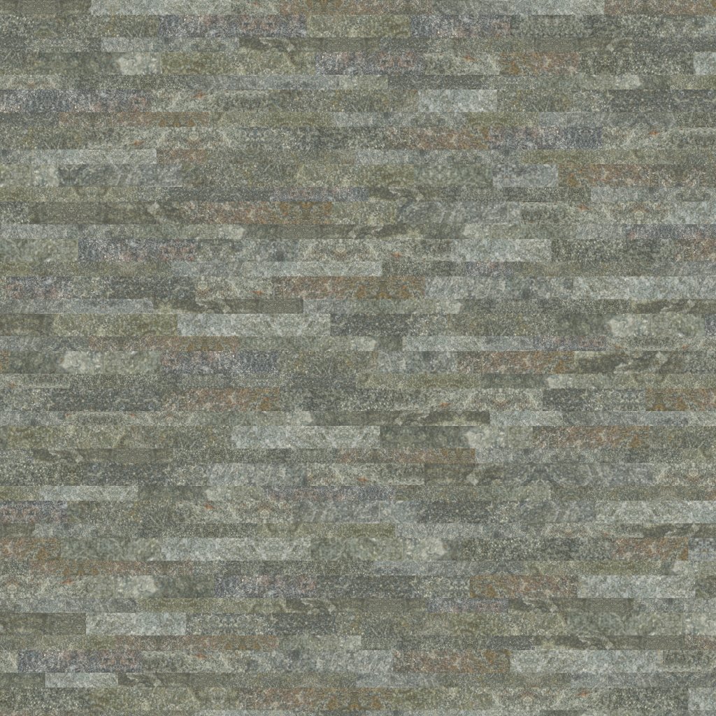 American Olean Stacked Stone - Beijing Green, Stacked, 6X24, Natural Cleft (S282) - Beijing Green