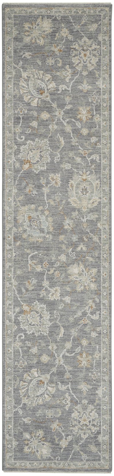 Nourison Home Nourison Asher ASR04 3'11" x 5'11" Charcoal Vintage Indoor Rug - 2'3" x 10'2"