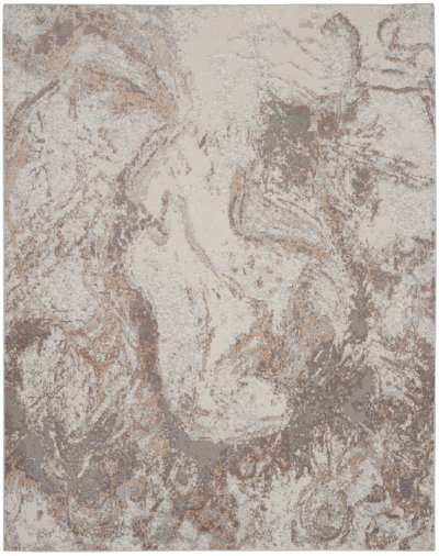 Nourison Home Nourison Elation ETN02 4' x 6' Ivory Grey Modern Indoor Rug - 9' x 12'