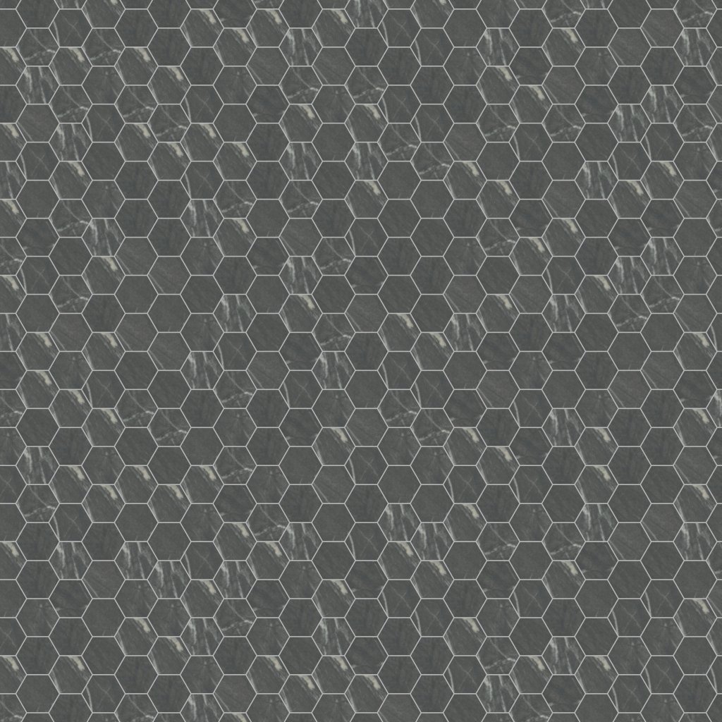 American Olean Foyer - Steely, Hexagon, 3, Matte (FY04) - Steely