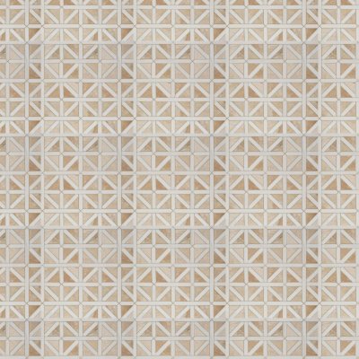 Marble Systems Diana Royal, Snow White Honed Classic Lattice Marble Mosaic 14 3/4x14 3/4 - Diana Royal, Snow White - 14 3/4" x 14 3/4" x 3/8"