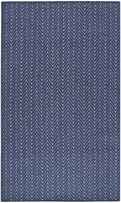 Nourison Home Nourison Horizon Indoor/Outdoor HOZ02 6' x 9' Navy Modern Rug - 3' x 5'