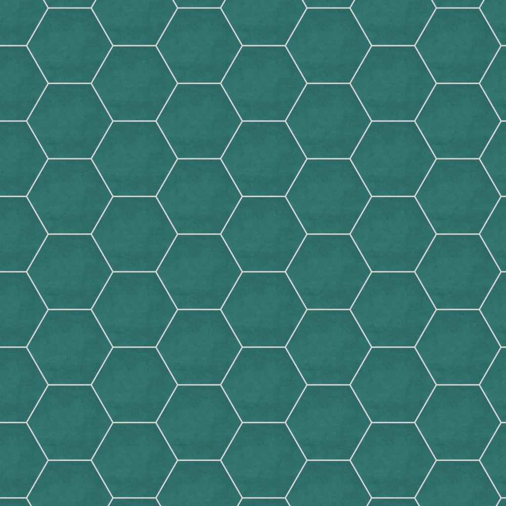 Daltile Bee Hive Medley Green, Hexagon, 8 1/2X10, Matte - Green