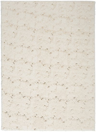 Nourison Home Nourison Cozy Shimmer CSH01 7'9" x 9'9" Ivory Gold Glam Indoor Rug - 5'3" x 7'3"