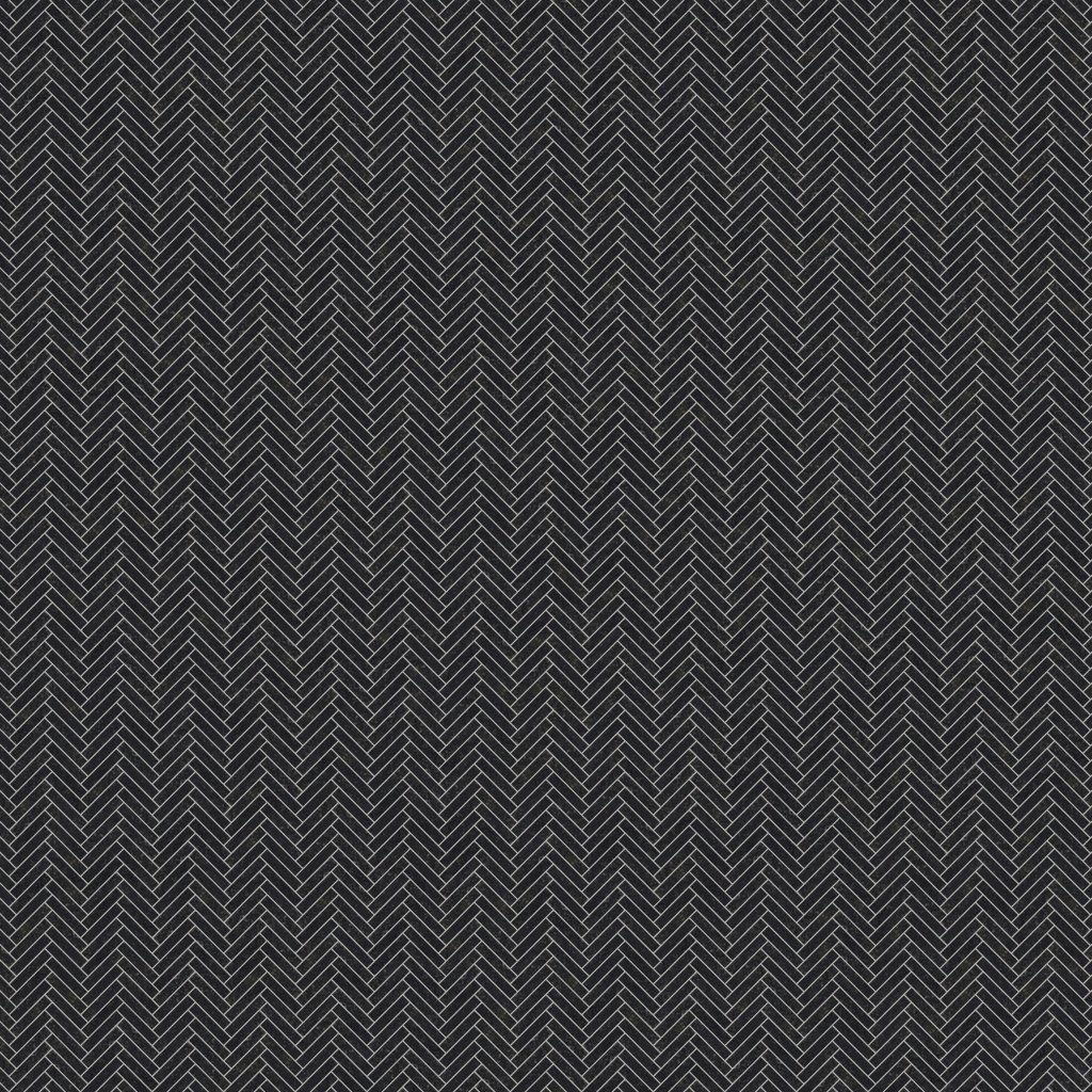 Marble Systems Belgium Blue Honed Herringbone 5/8x3 Limestone Mosaic 10 7/16x12 13/16 - Belgium Blue