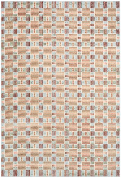 Nourison Home Nourison Nordic NRC14 4' x 6' Rust Multicolor Modern Indoor Rug - 5' x 7'