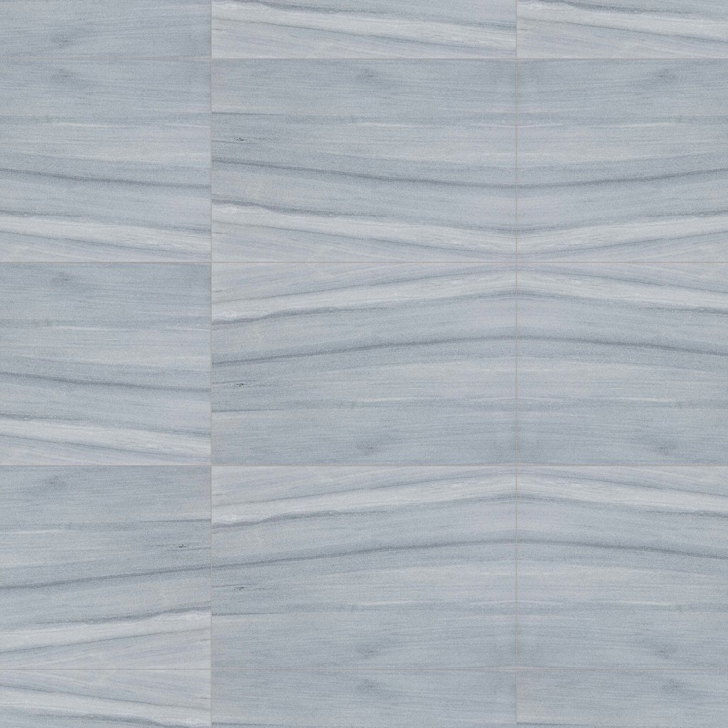 Marble Systems Bardiglio Royal Textured Marble Tile 16x24 - Bardiglio Royal