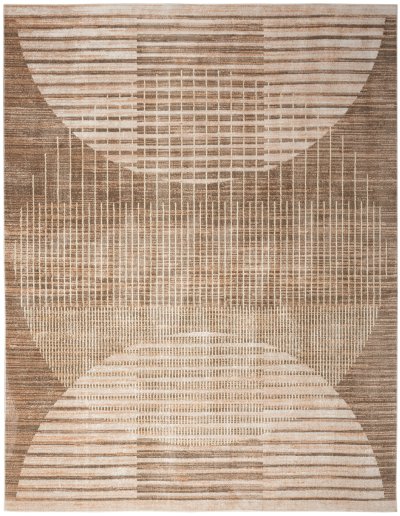Nourison Home Nourison Astra Machine Washable ASW03 4' x 6' Latte Mid-Century Modern Indoor Rug - 6'7" x 9'