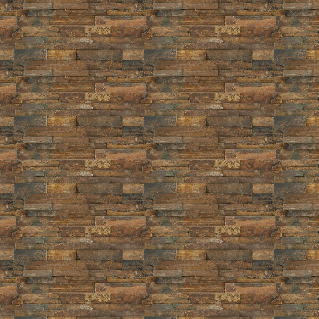 American Olean Stacked Stone - Tibetan Slate, Rectangle, 6X24, Natural Cleft (S317) - Tibetan Slate