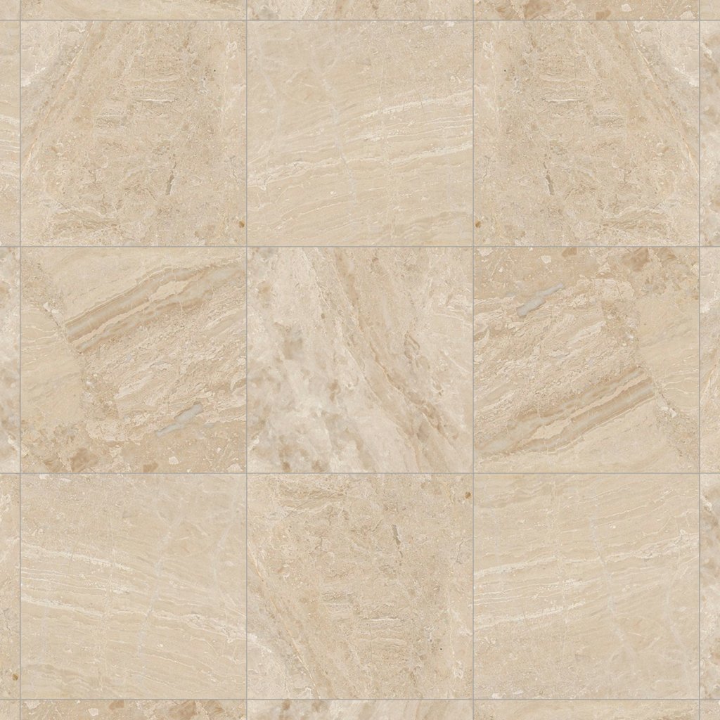 Marble Systems Diana Royal Honed Marble Tile 18x18 - Diana Royal