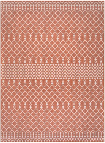 Nourison Home Nourison Positano POS02 7' x 10' Terracotta Modern Rug - 8' x 10'