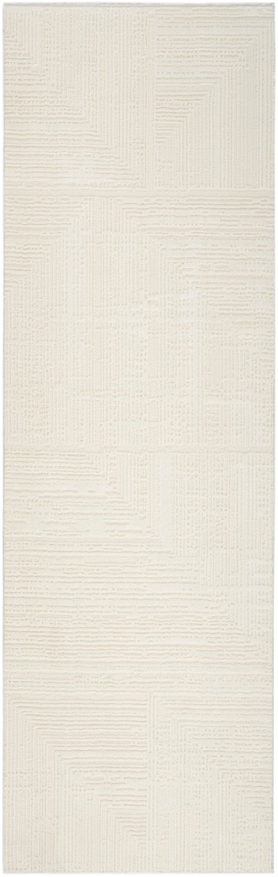 Nourison Home Nourison Sustainable Trends SUT07 5'3" x 7'3" Ivory Farmhouse Indoor Rug - 2'2" x 7'6