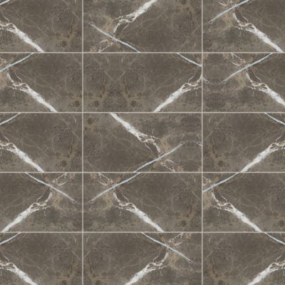Qualis Ceramica Royal Stoneworks 12X24 Regal Brown Marble Honed - Grid