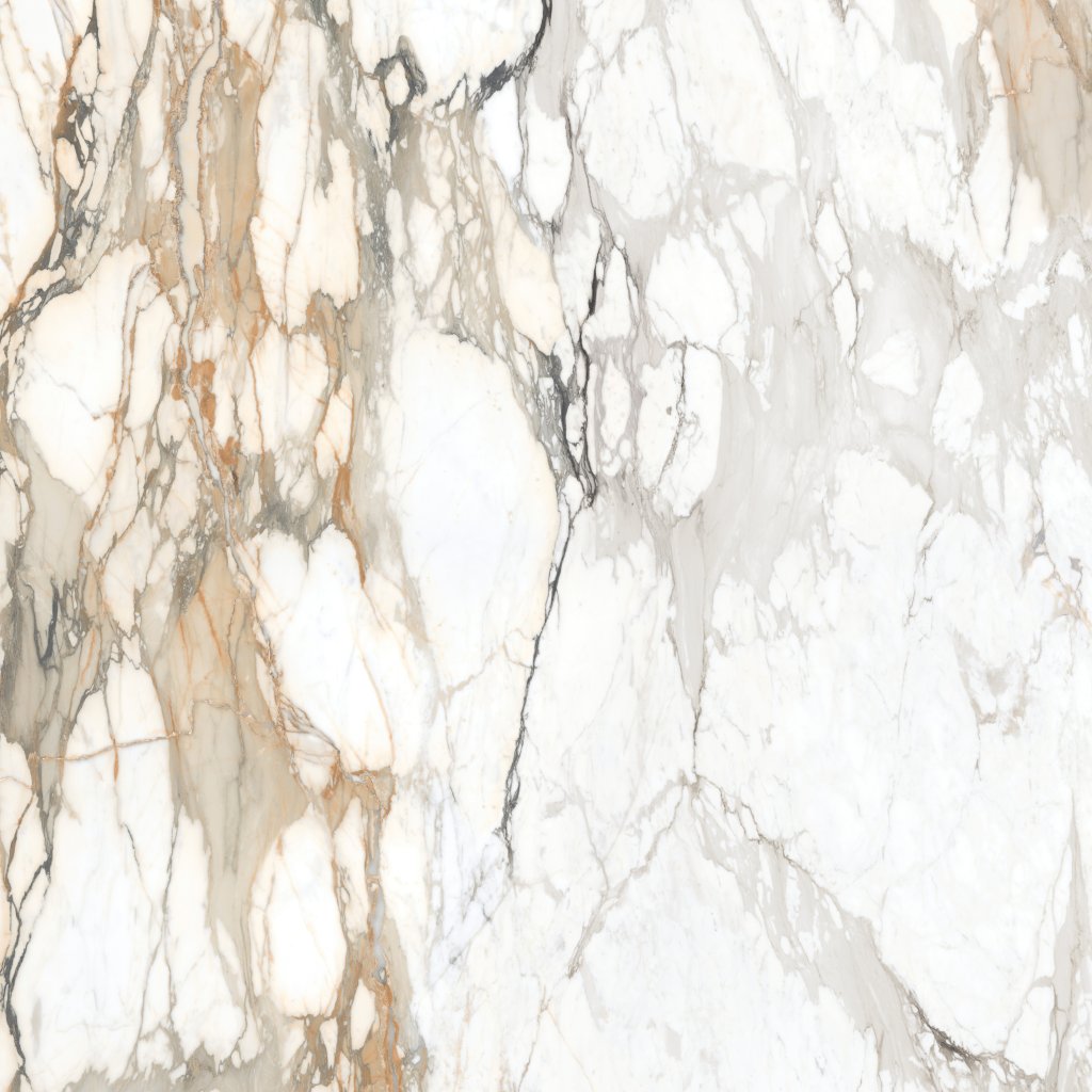 Daltile Elemental Selection Calacatta Topaz, Slab, 64X127, Glossy, 12MM, FC2 - Calacatta Topaz