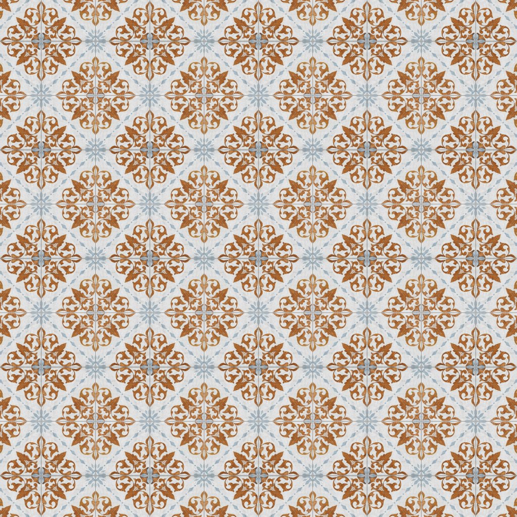 Marble Systems Antigua 4 Square 1/2 Glazed Terracotta Tile 6x6 - Antigua 4 Square 1/2