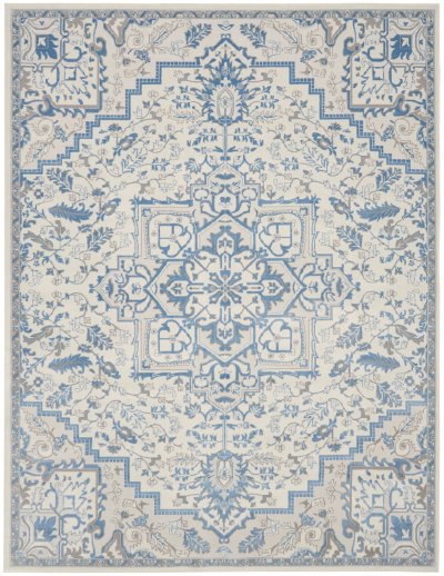 Nourison Home Nourison Elation ETN10 2' x 3' Ivory Blue Bohemian Indoor Rug - 9' x 12'