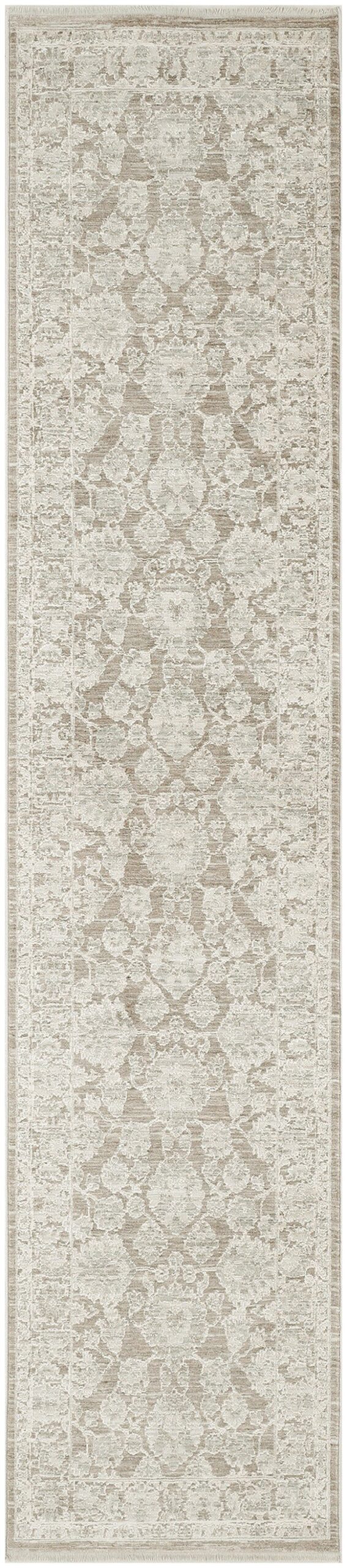 Nourison Home Nourison Shadows SHW03 2'2" x 10' Ivory Mocha Vintage Indoor Rug