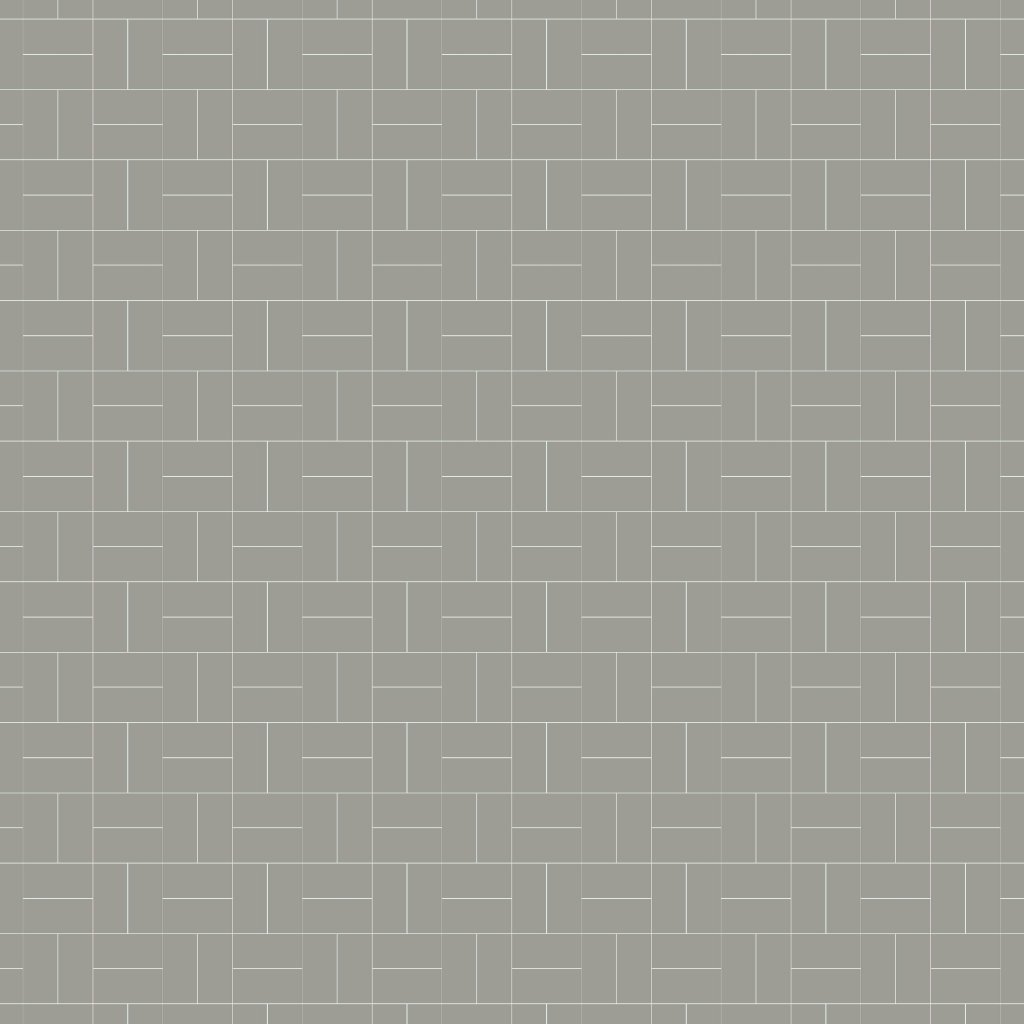Marble Systems Dark Gray Matte Crosshatch Ceramic Mosaic 12x12 - Dark Gray