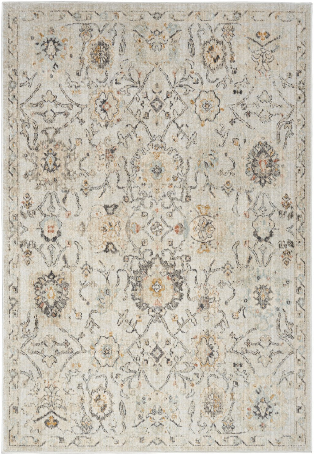 Nourison Home Nourison Oushak Home OUS01 6' x 9' Grey Vintage Indoor Rug